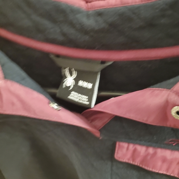 Spyder pink and black 1/4 button up - Picture 4 of 9